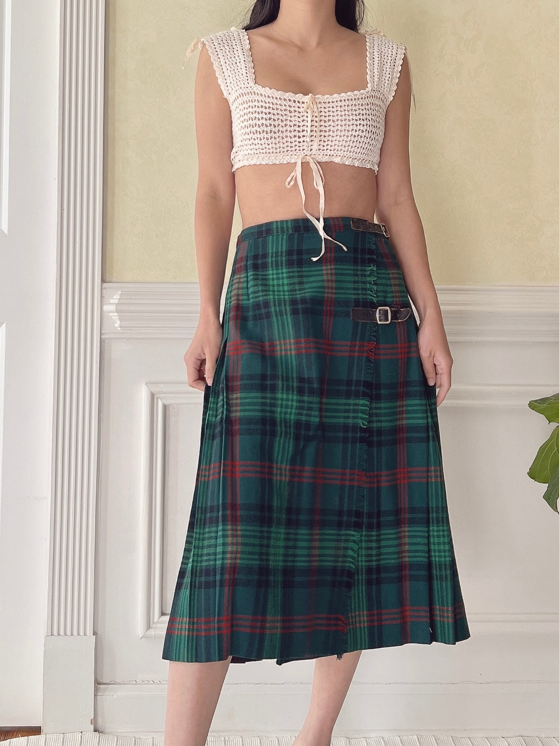 Antique Crochet Knit Top - XS