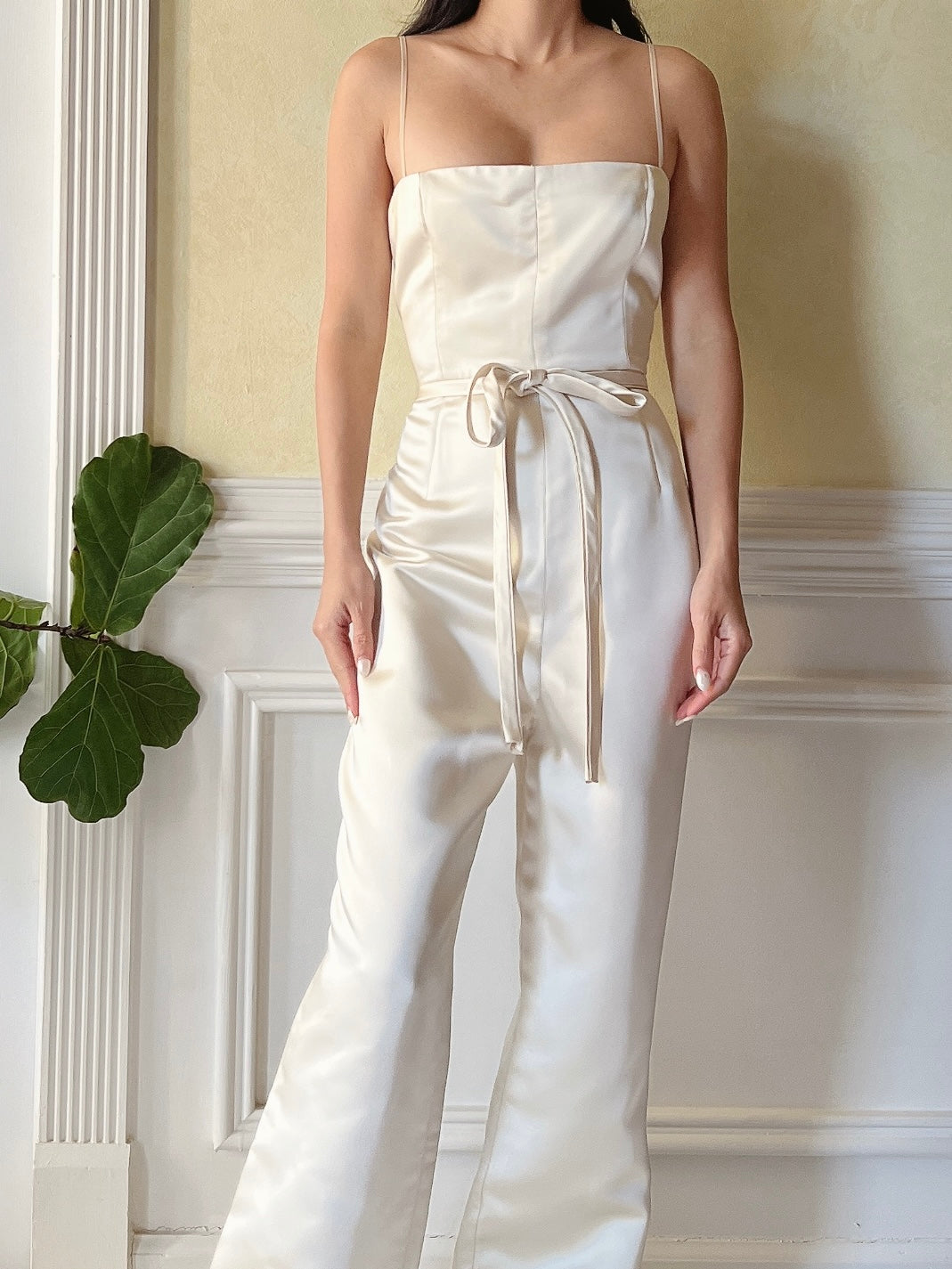Vintage Malcolm Starr Satin Romper