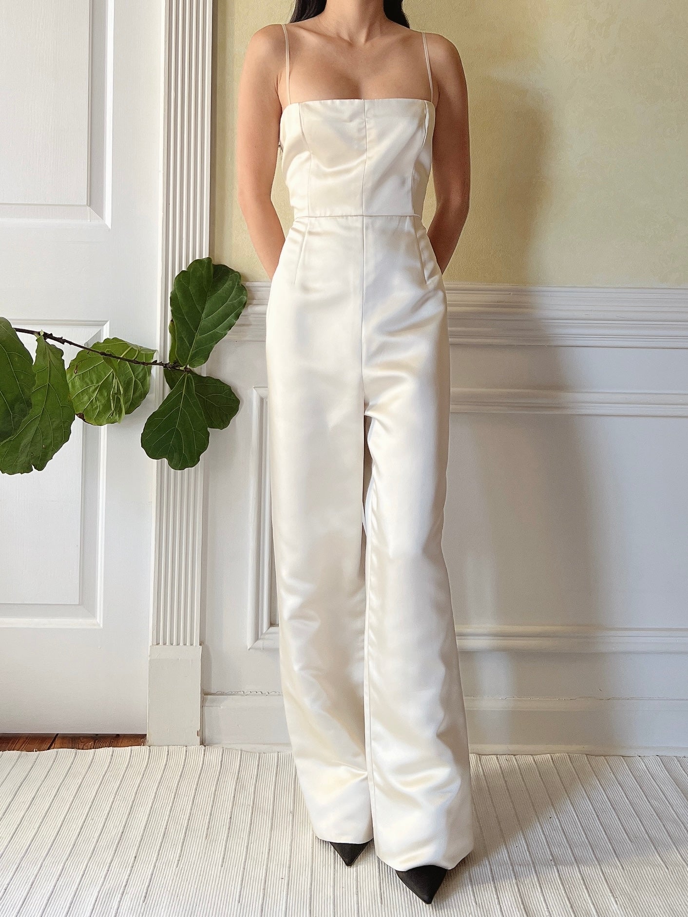 Vintage Malcolm Starr Satin Romper