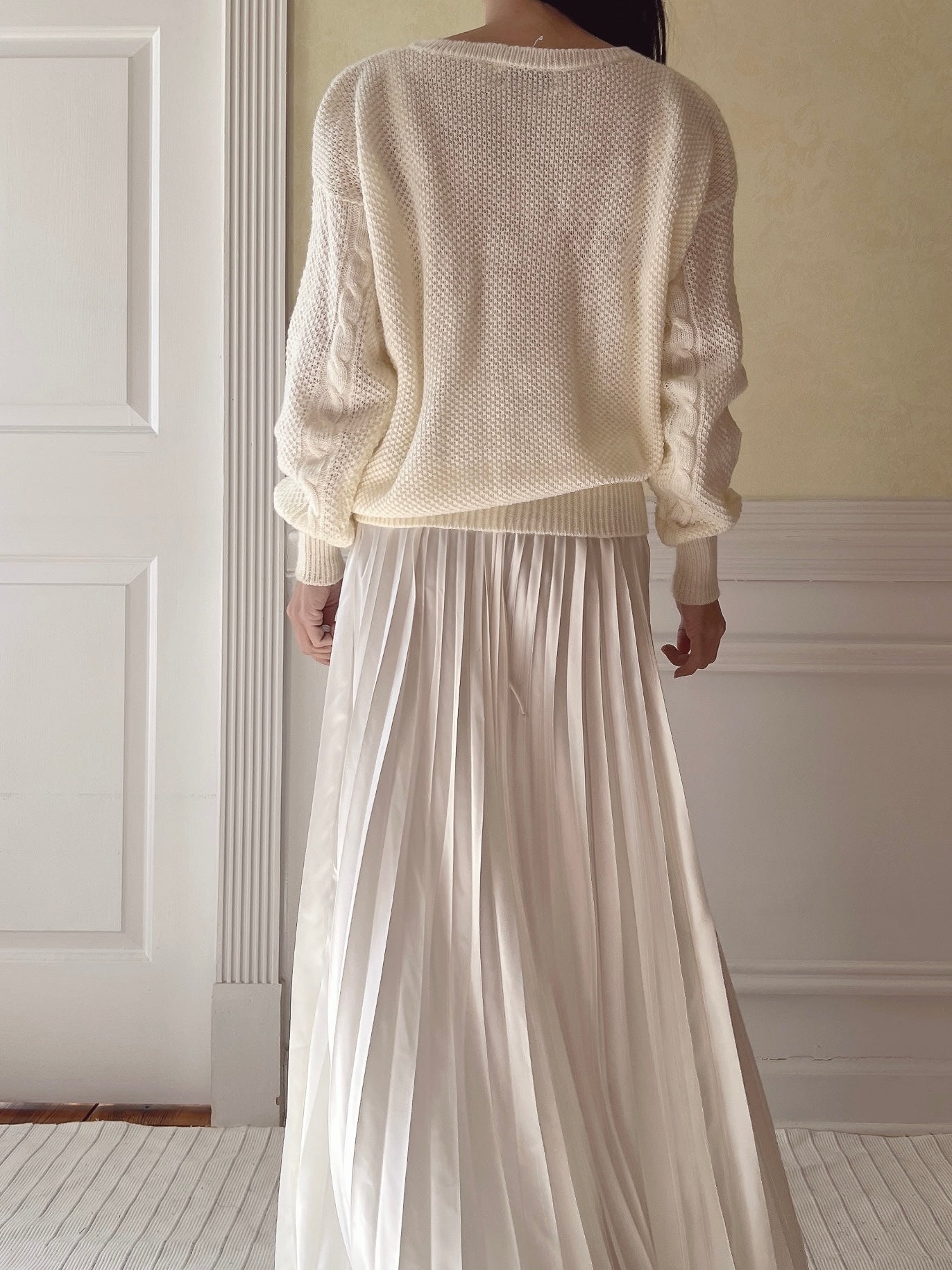 Vintage Acrylic Knit Pullover - S