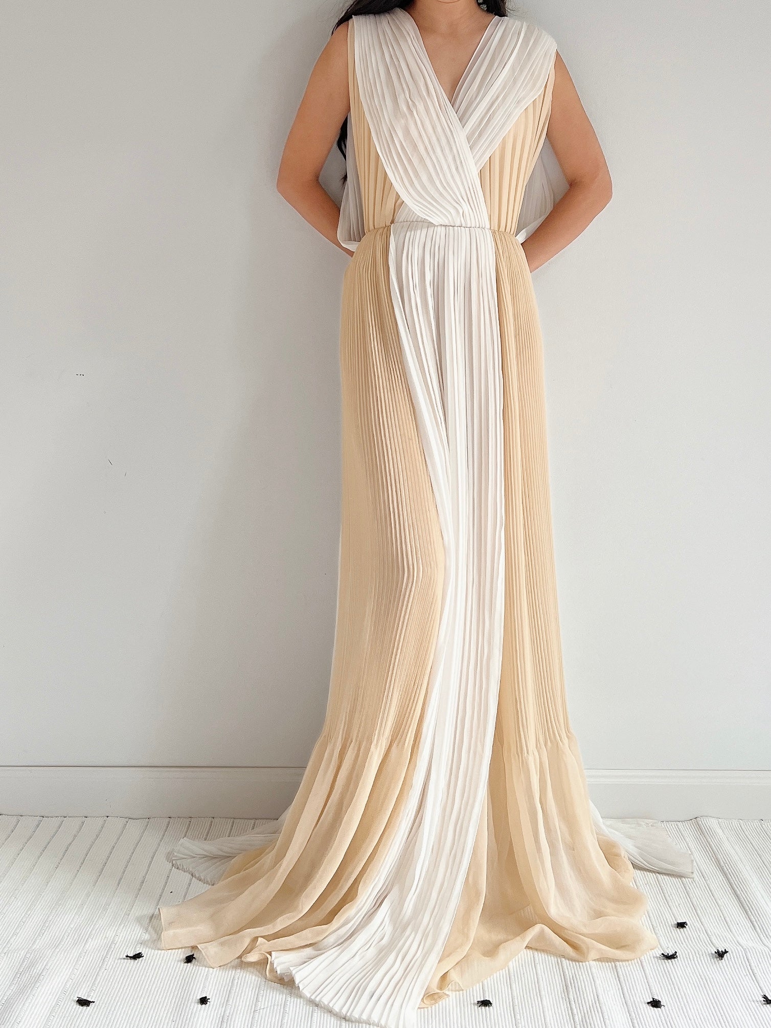 Vintage Chloe Colorblock Gown - M/L