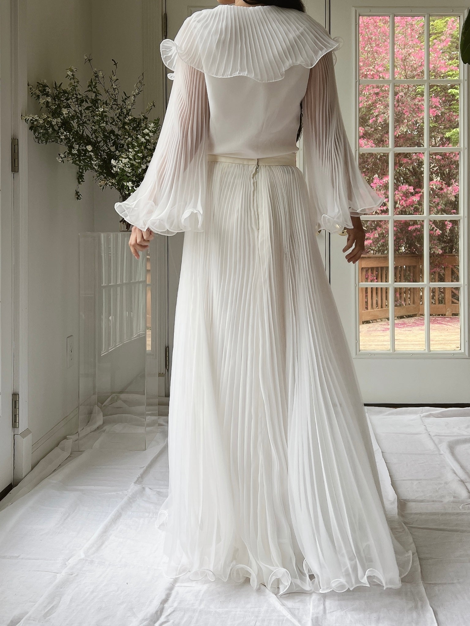 1970s 2-Piece Pleated Set - XS/S