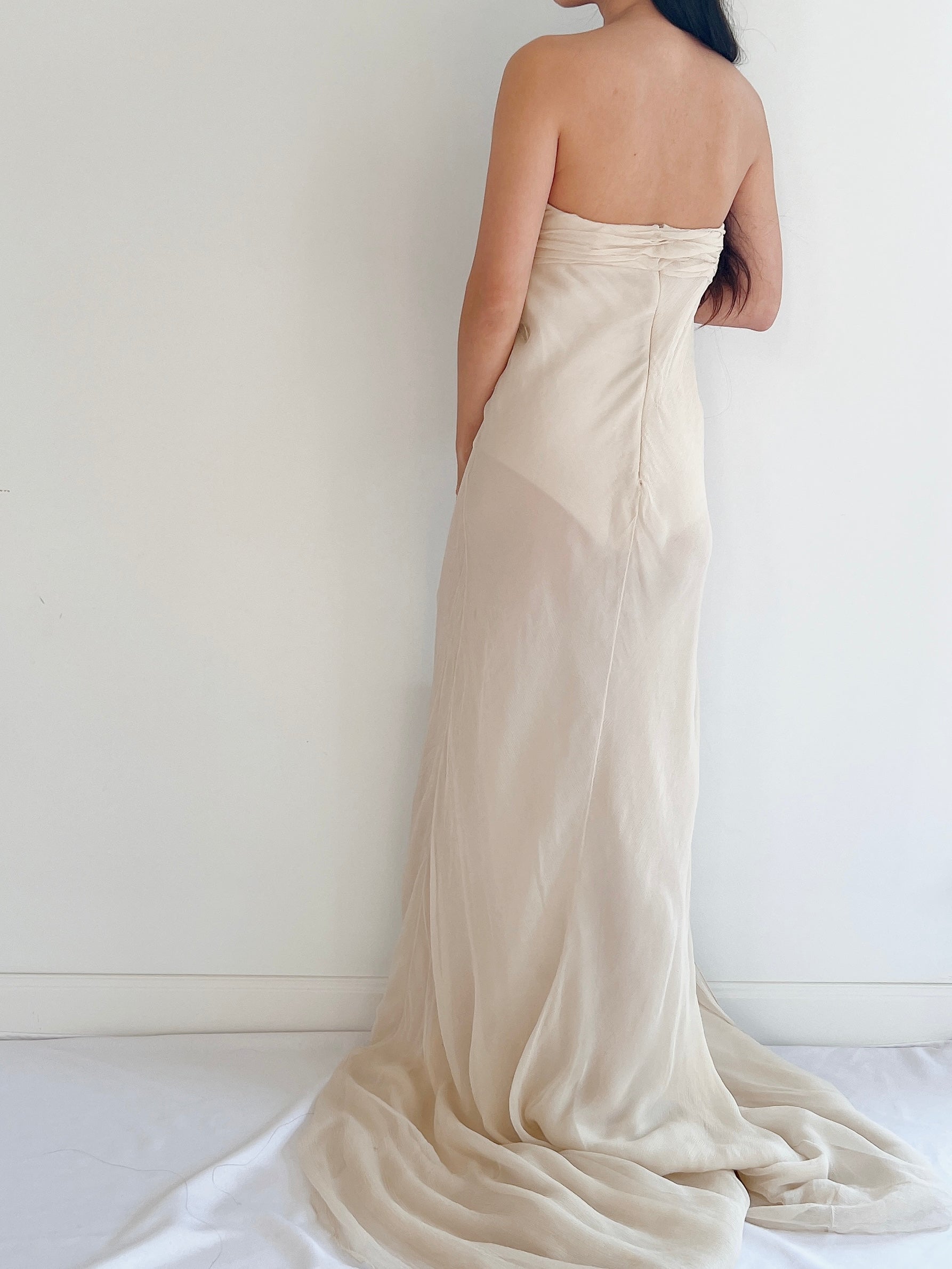 J. Mendel Silk Draped Gown - M