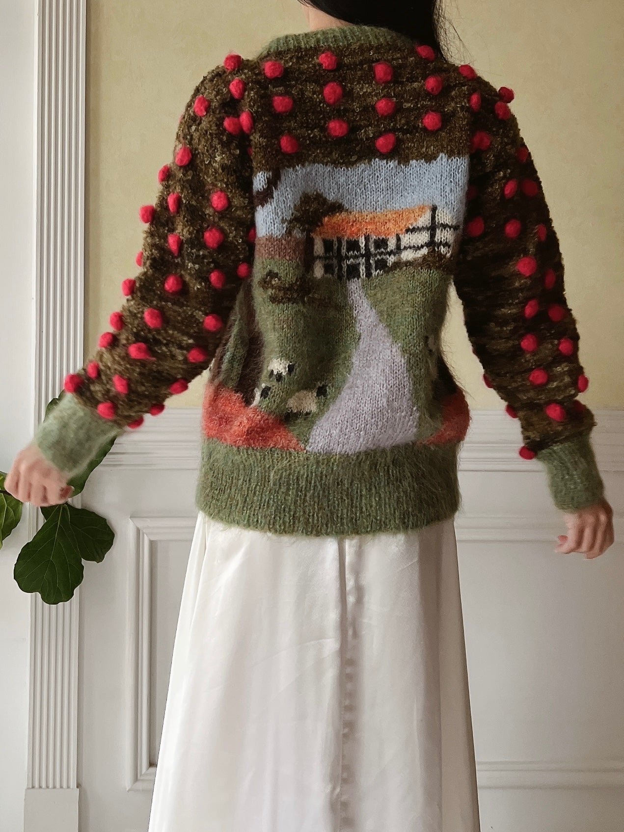 Vintage Mohair Scenic Sweater