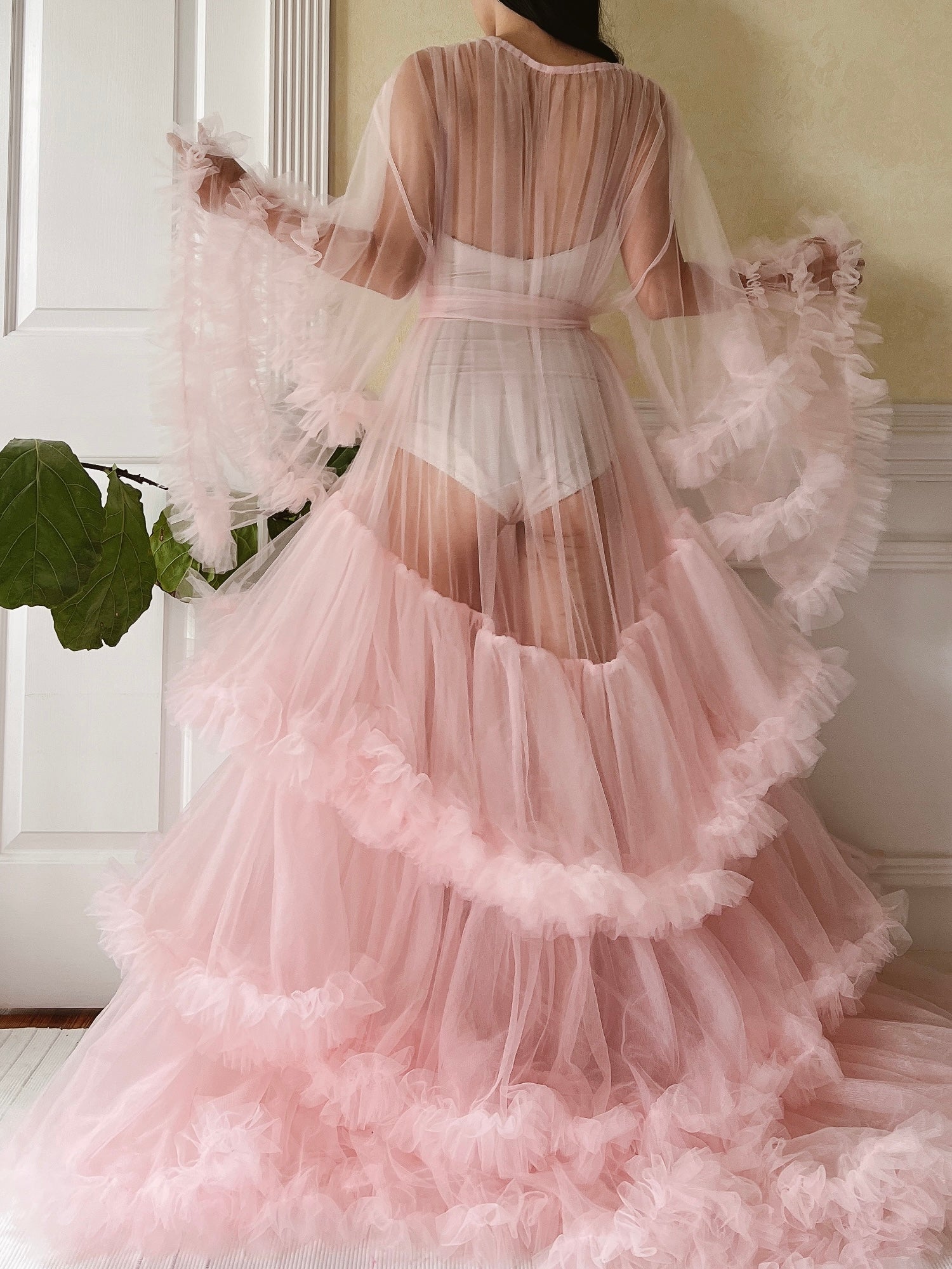 Pink Tulle Dressing Gown - OSFM