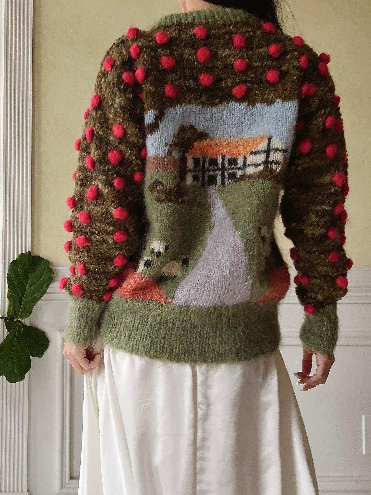 Vintage Mohair Scenic Sweater