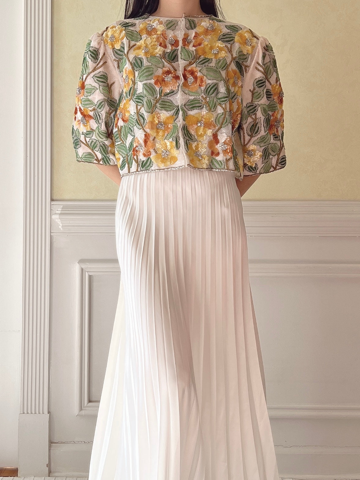 Vintage Beaded Jacket - S